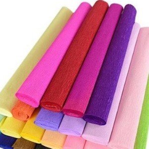 PAPEL CREPOM CORES DIVERSAS 45MMX2M